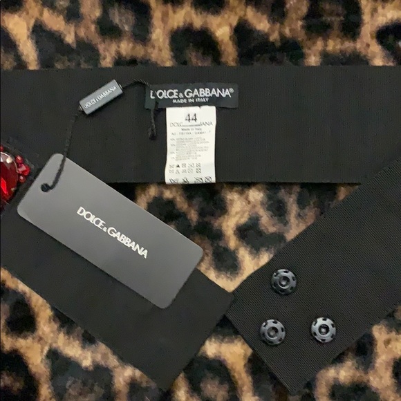 Dolce&Gabbana black silk belt